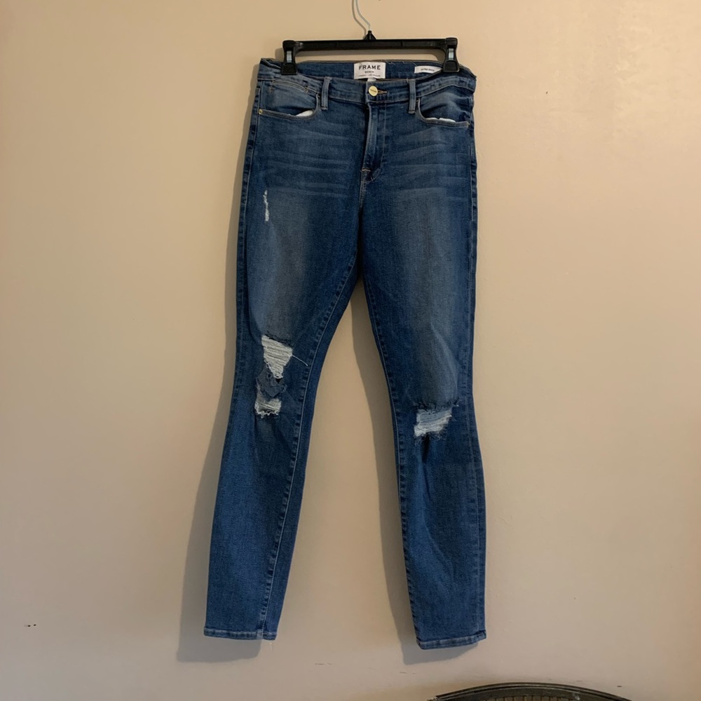 Frame denim Le high skinny navy yard - Picture 3 of 6